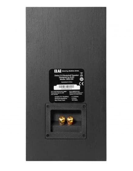 ELAC Debut 2.0 B5.2 bookshelf speakers pair with 5.25-inch aramid-fiber woofer