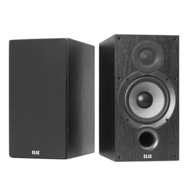 ELAC Debut 2.0 B6.2 bookshelf speakers pair with 6.5-inch aramid-fiber woofer