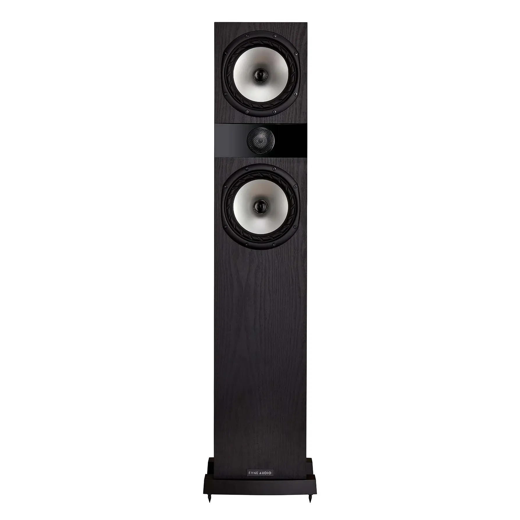 Fyne Audio F303i floorstanding speaker with dual 150mm drivers and titanium tweeter