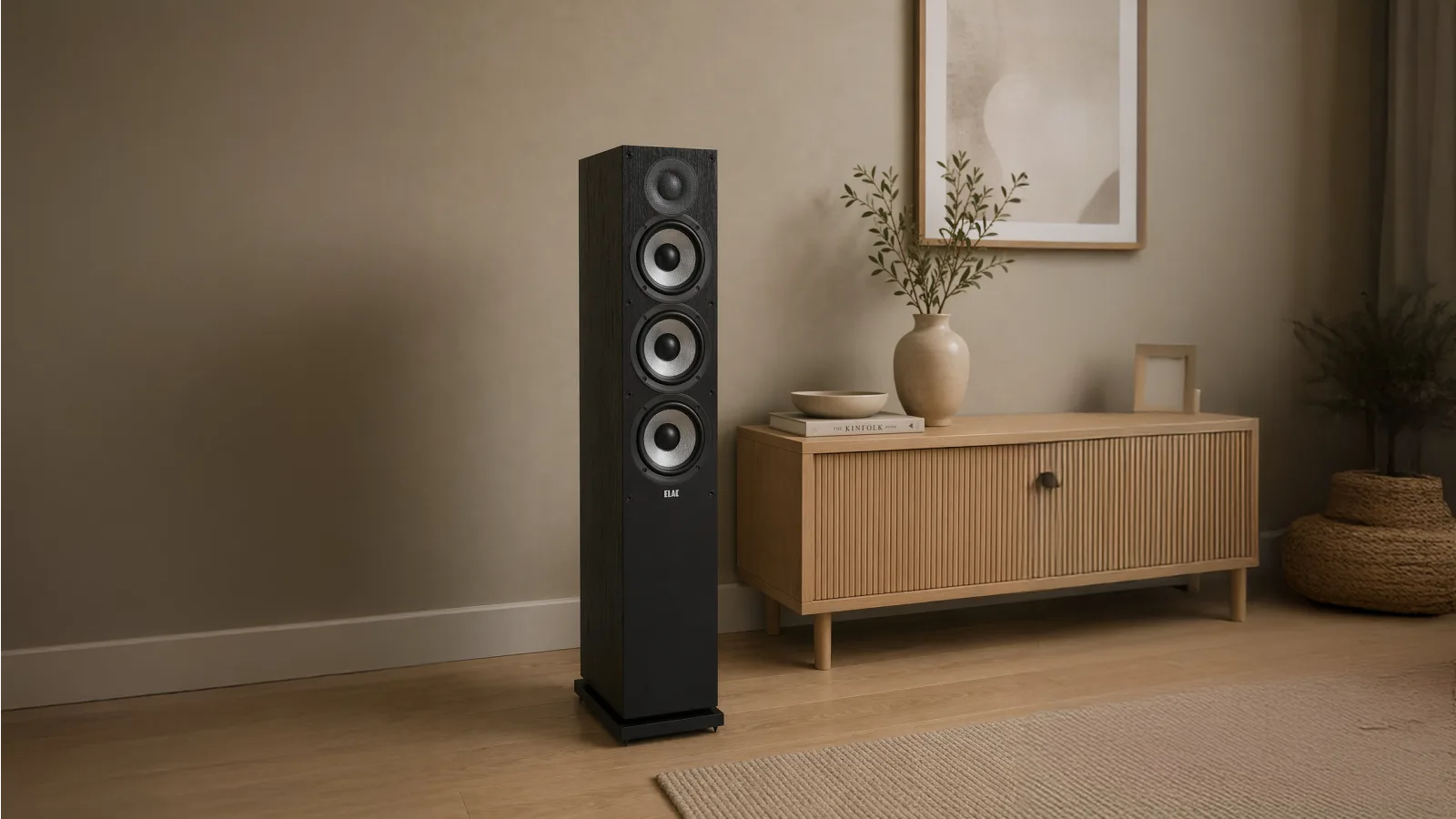 ELAC Debut 2.0 DF52 F5.2 3-way floorstanding speaker with aramid-fiber woofers