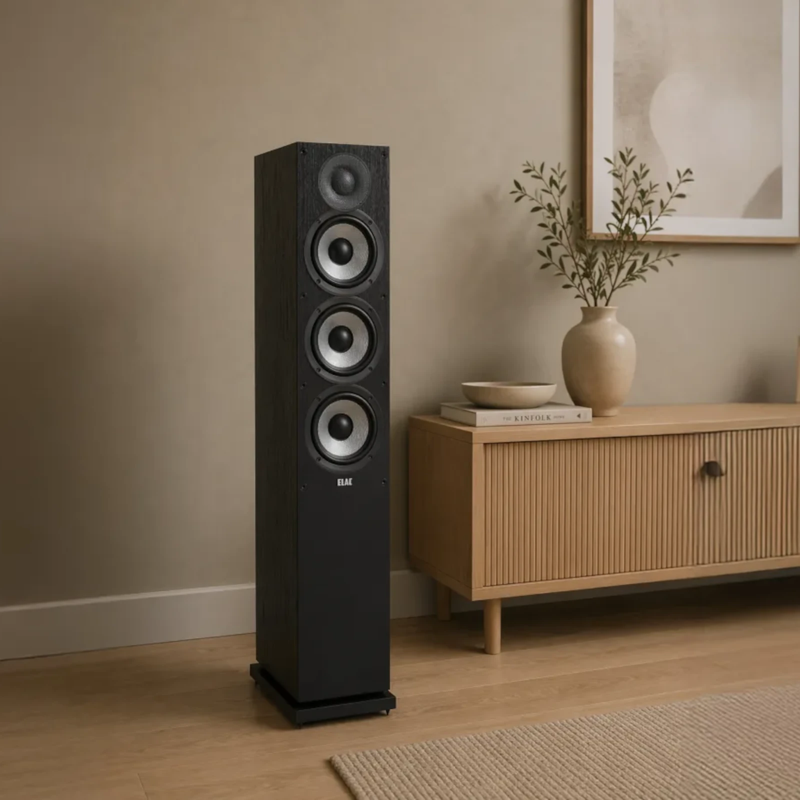 ELAC Debut 2.0 DF62 3-way floorstanding speaker with aramid-fiber woofers