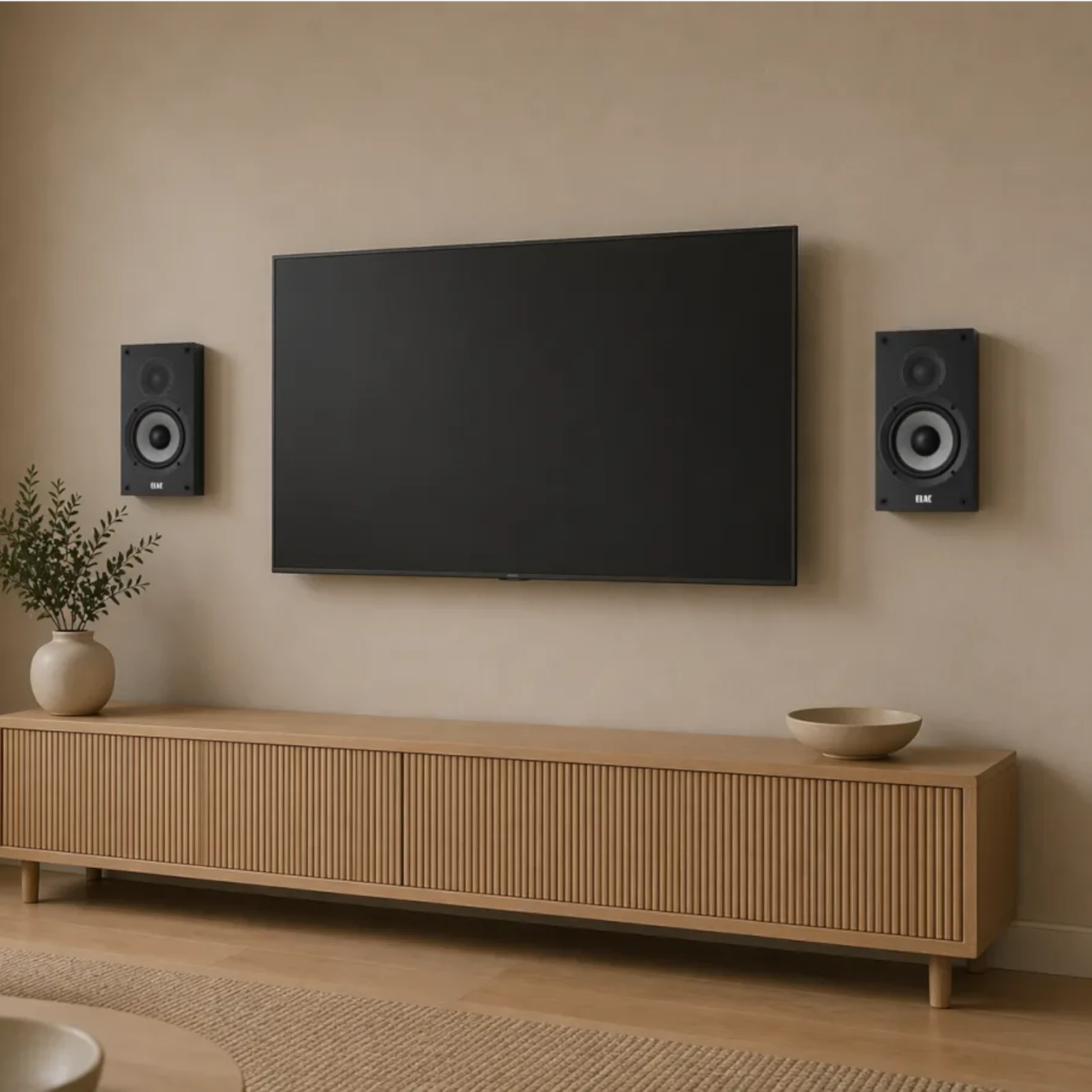 ELAC Debut 2.0 DOW42 on-wall speaker with 4-inch aramid-fiber woofer