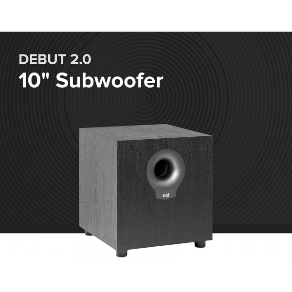 ELAC Debut 2.0 S10.2 10-inch powered subwoofer with 200W peak power
