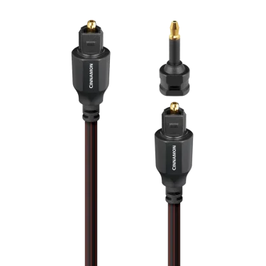 AudioQuest Cinnamon Optical Toslink Cable with Mini Adaptor