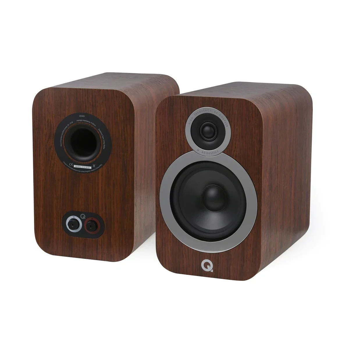 Q Acoustics 3030i Bookshelf Speakers English Walnut