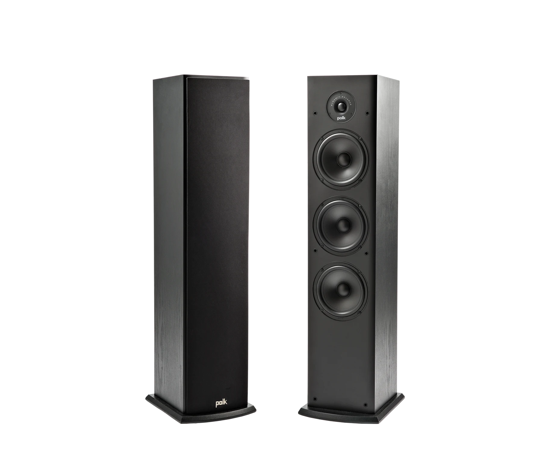 Polk Audio T50 Black floorstanding tower speaker