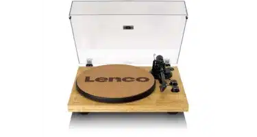 Lenco LBT-335BA - Record Player with Bluetooth®, bamboo housing, and Ortofon 2M Red cartridge