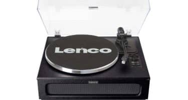 Lenco LS-430BK - Record Player with 4 built-in speakers