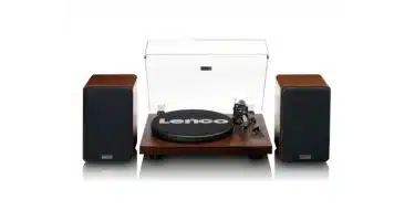 LENCO LS-600WA - Record player with built-in amplifier and Bluetooth® plus 2 external speakers