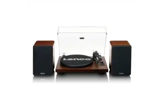 LENCO LS-600WA - Record player with built-in amplifier and Bluetooth® plus 2 external speakers