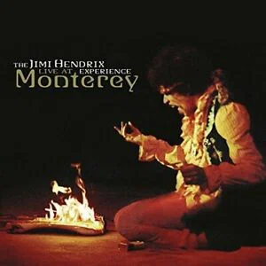 The Jimi Hendrix Experience Live at Monterey vinyl LP album cover