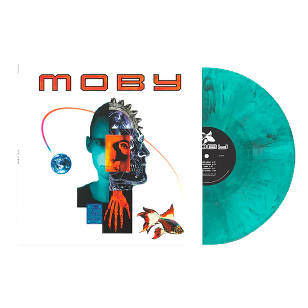Moby Black White Blue Marbled Vinyl LP