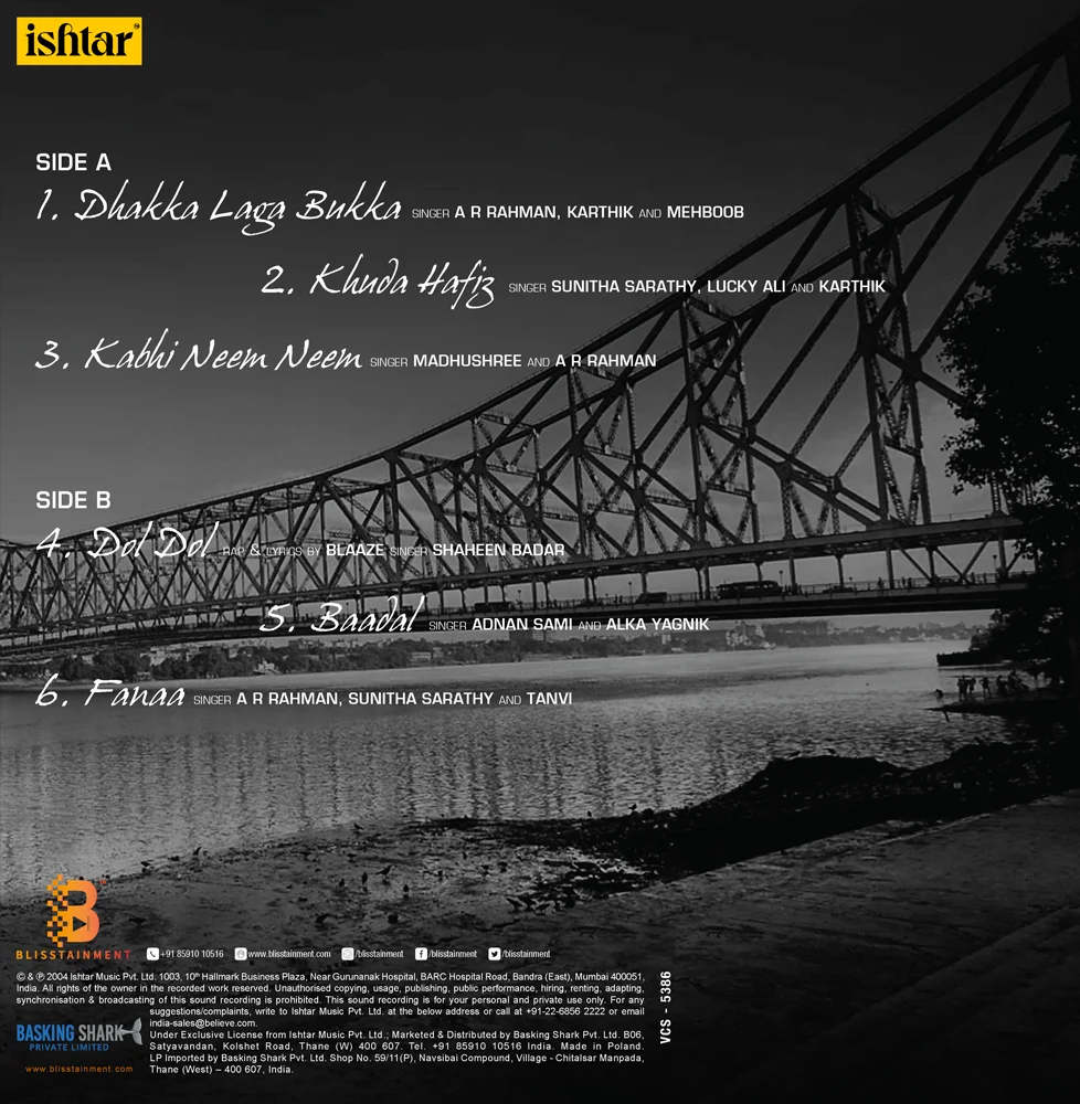 A.R. Rahman Hindi Vinyl Record