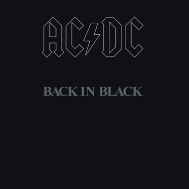 AC-DC Back In Black music CD at Harmonie Audio