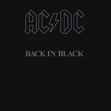 AC-DC Back In Black music CD at Harmonie Audio