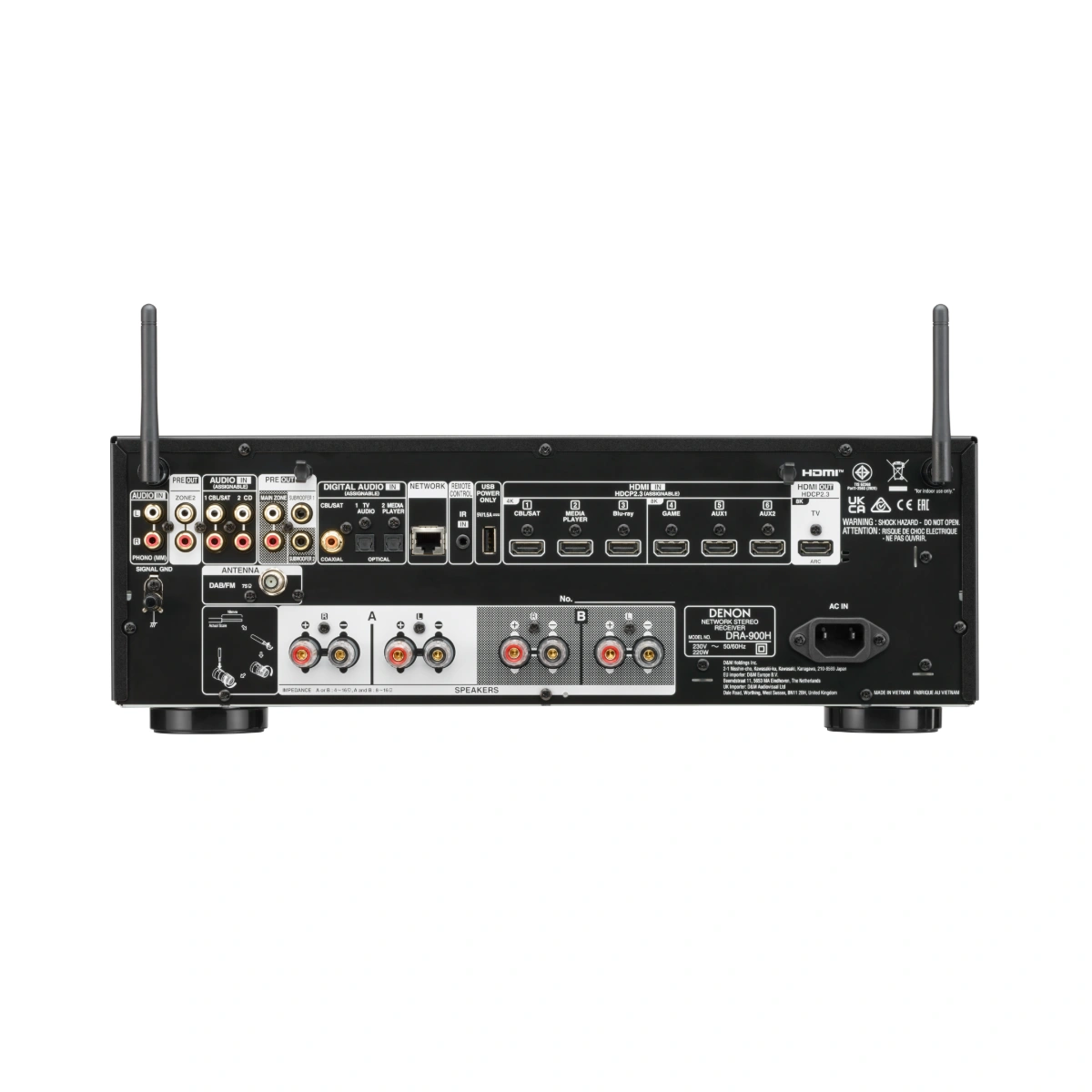 Denon DRA-900H Rear Panel Connections