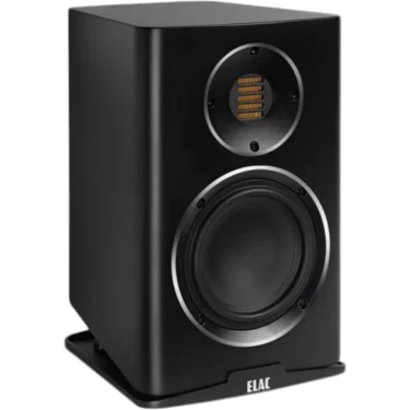 ELAC Carina BS 243.4 bookshelf speakers with JET folded ribbon tweeter and 5.25-inch aluminum woofer