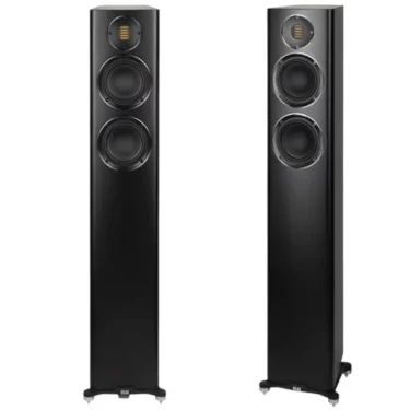 ELAC Carina FS 247.4 floorstanding speakers with JET folded ribbon tweeter and dual 5.25-inch aluminum woofers