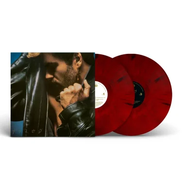 George Michael Faith LP cover red black marbled vinyl