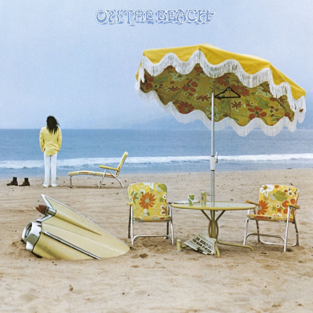 Neil Young On The Beach remastered album artwork.