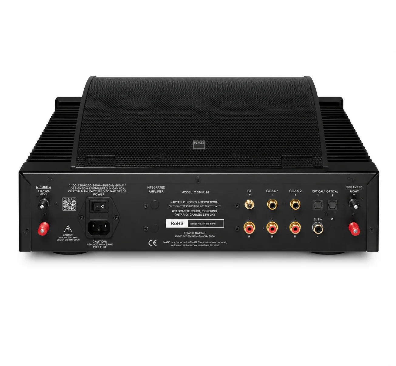 Rogers E20A/III integrated amplifier rear inputs