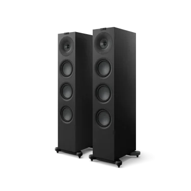 KEF Q11 Meta floorstanding speakers in Satin Black front view