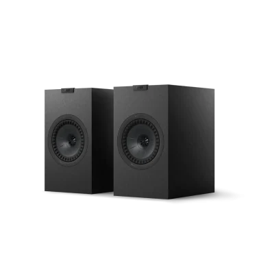 KEF Q3 Meta bookshelf speakers in Satin Black front view
