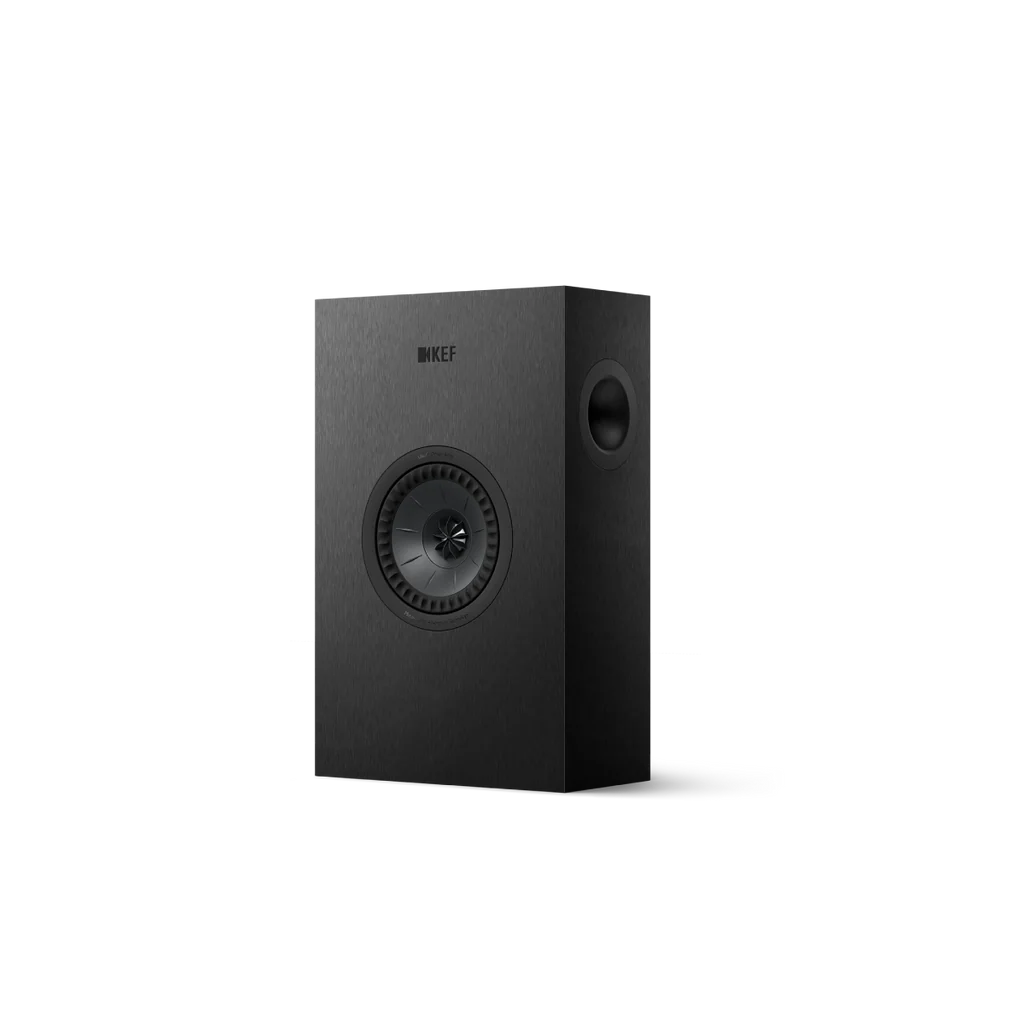 KEF Q4 Meta on-wall speaker in Satin Black front view