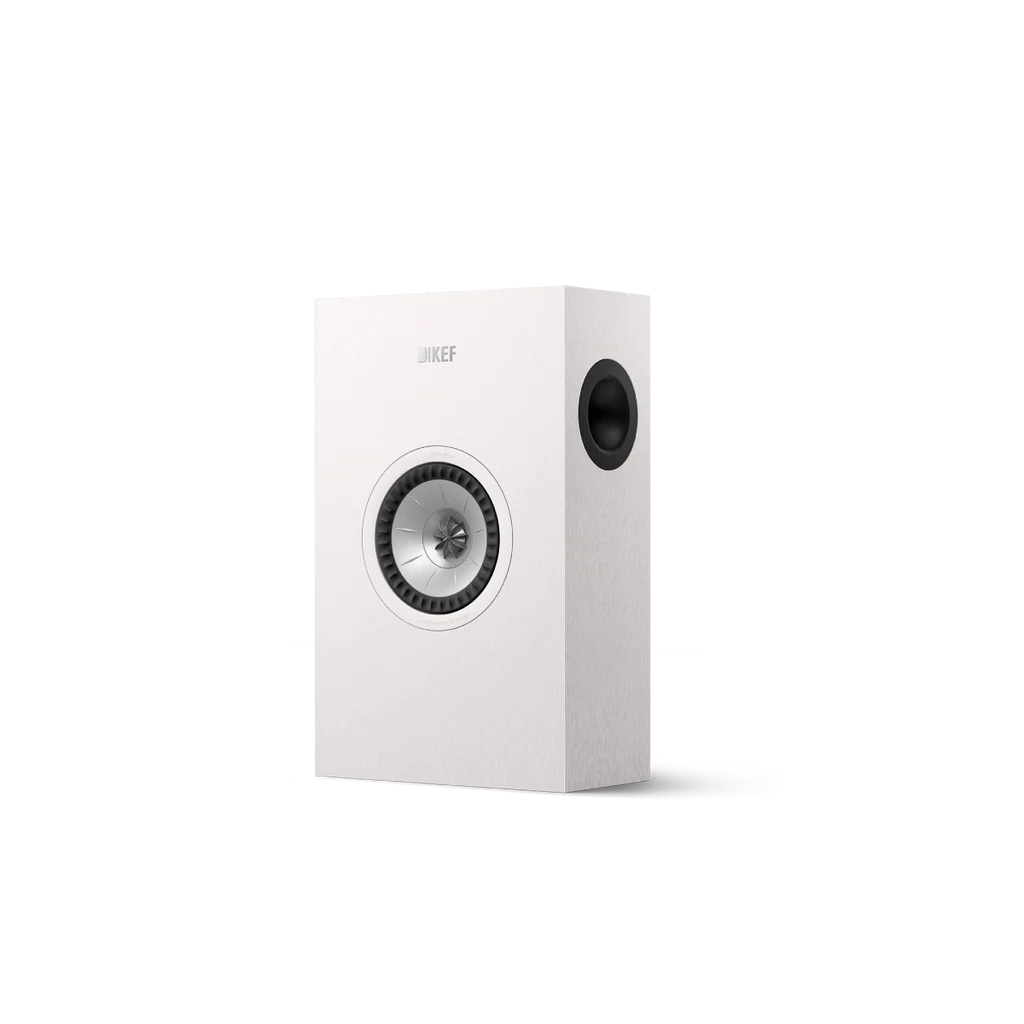 KEF Q4 Meta on-wall speaker in Satin White front view