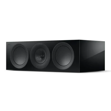 KEF R6 Meta centre channel speaker in Black Gloss front view