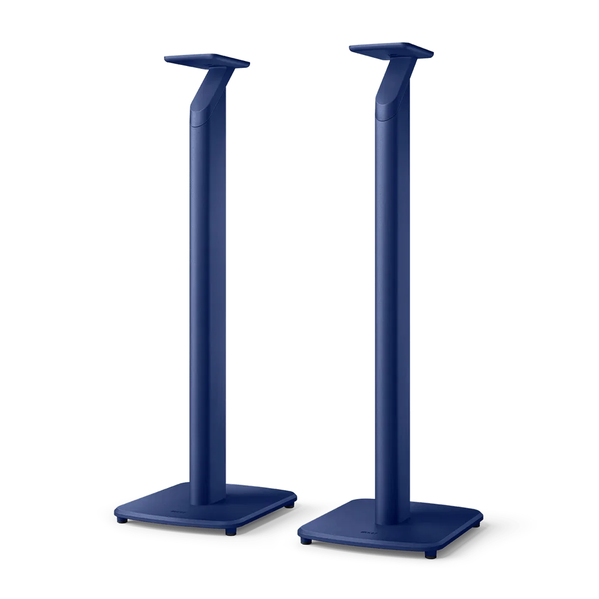 KEF S1 Floor Stand pair in Cobalt Blue front view