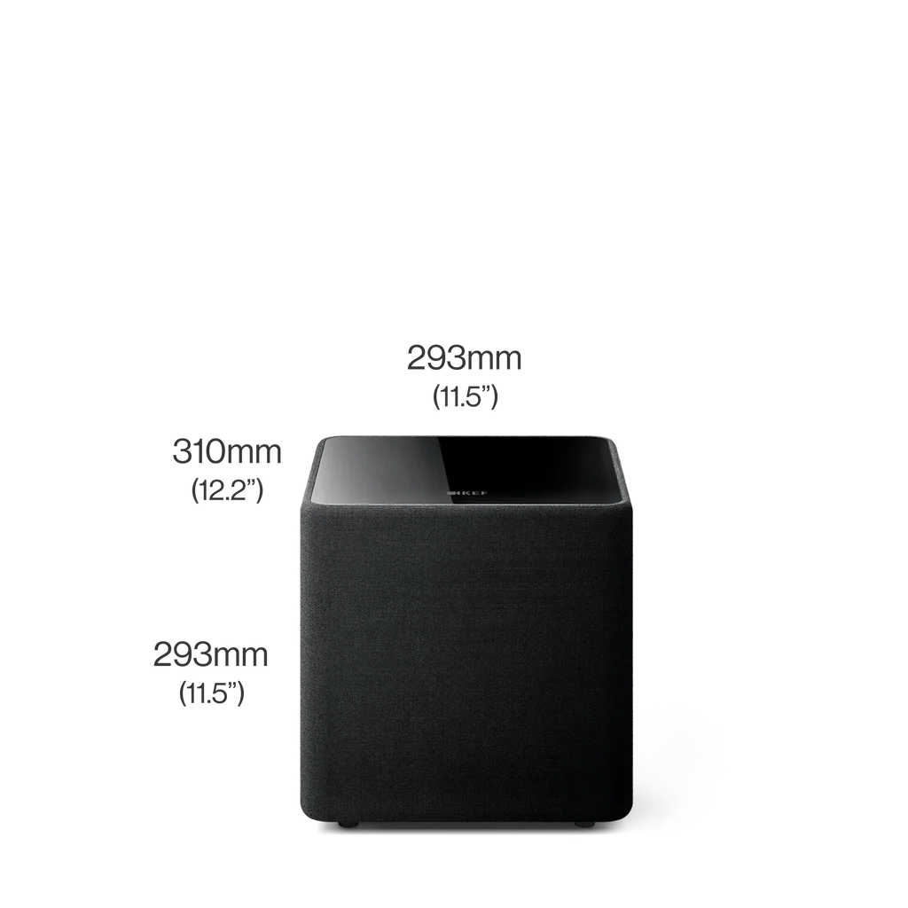 Close-up of KEF Kube 8 MIE 8 inch front-firing driver