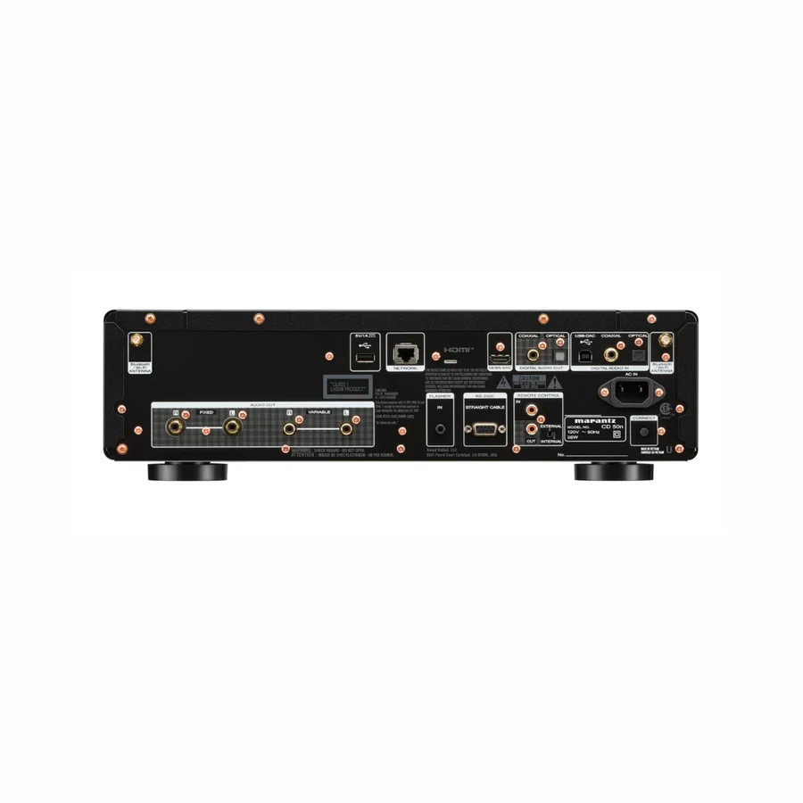 Marantz CD 50n Black CD player rear panel connections