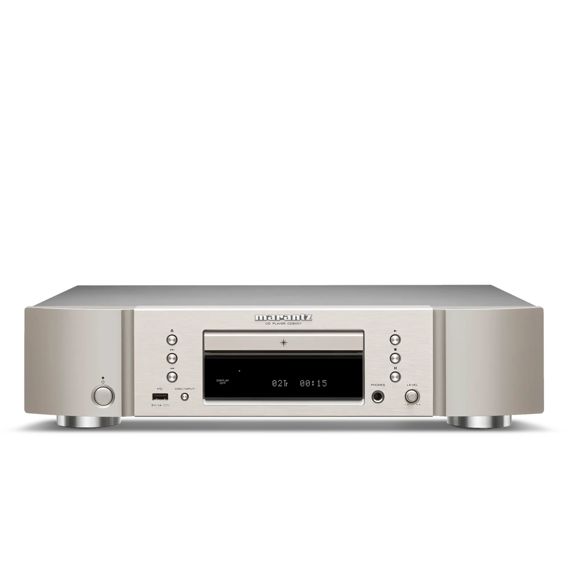 Marantz CD6007 Silver Hi-Fi CD Player Front View