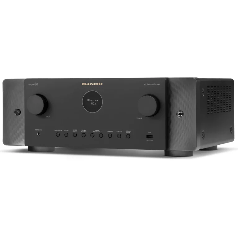 Marantz CINEMA 60 Black AV receiver angled view