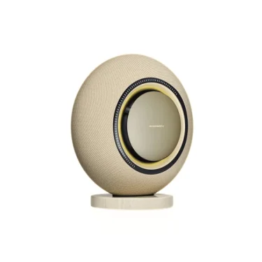 Marantz Grand Horizon Champagne wireless speaker in home setting
