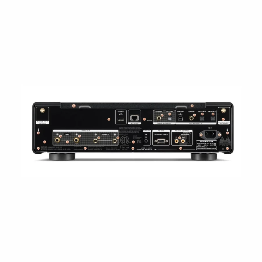 Marantz SACD 30n Black CD player rear panel connections