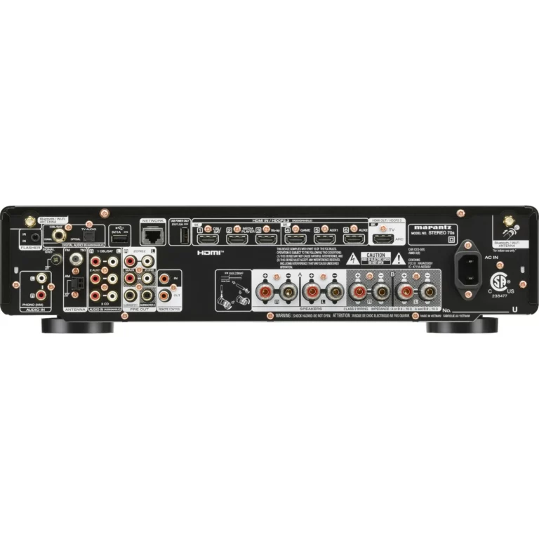 Marantz STEREO 70s Black receiver rear HDMI connections panel