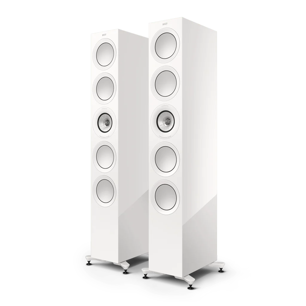 KEF R11 Meta floorstanding speakers in White Gloss finish