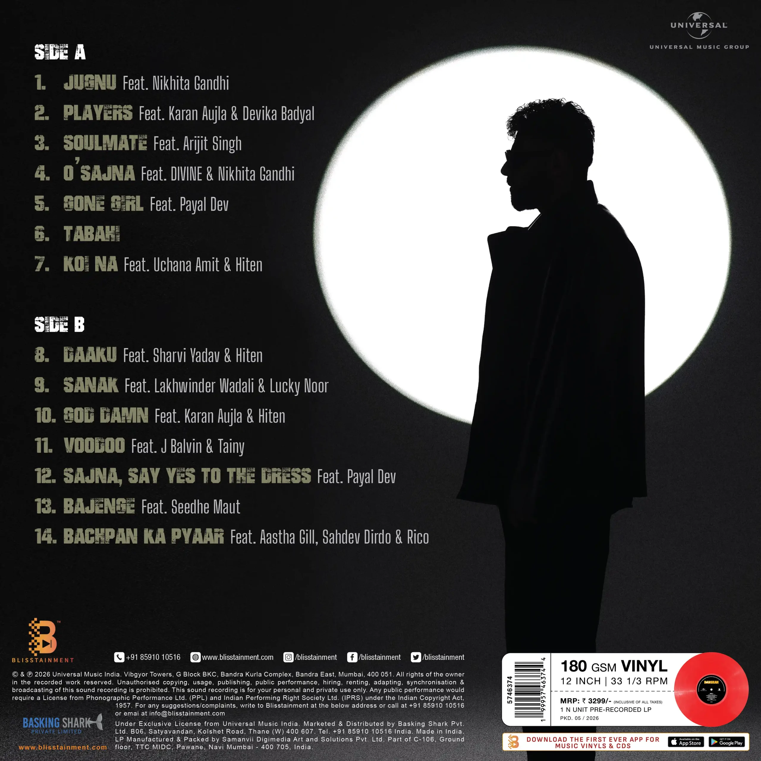 Best of Badshah Coloured LP Vinyl Record – Badshah - Image 4