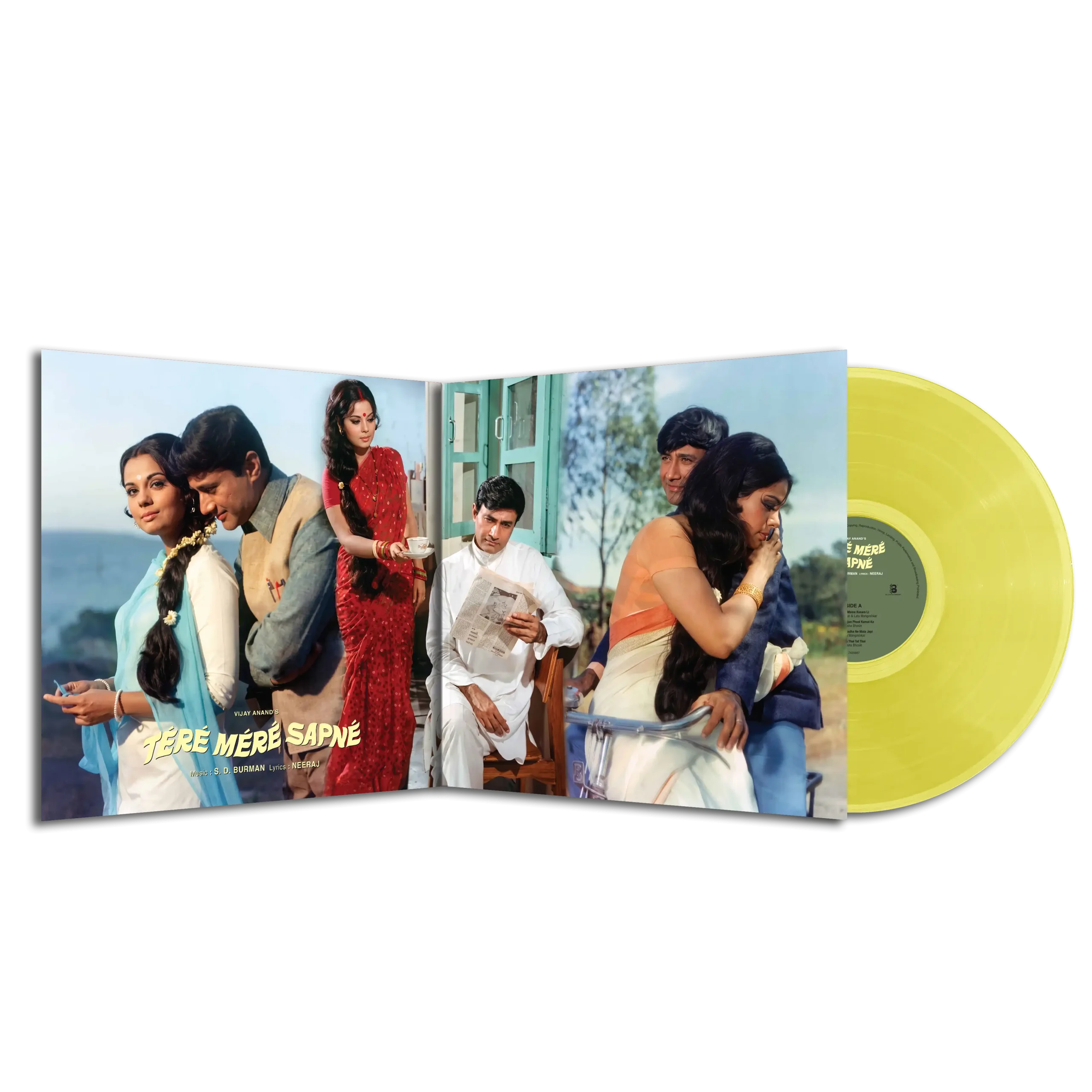 Tere Mere Sapne Coloured LP Vinyl Record – S. D. Burman - Image 3