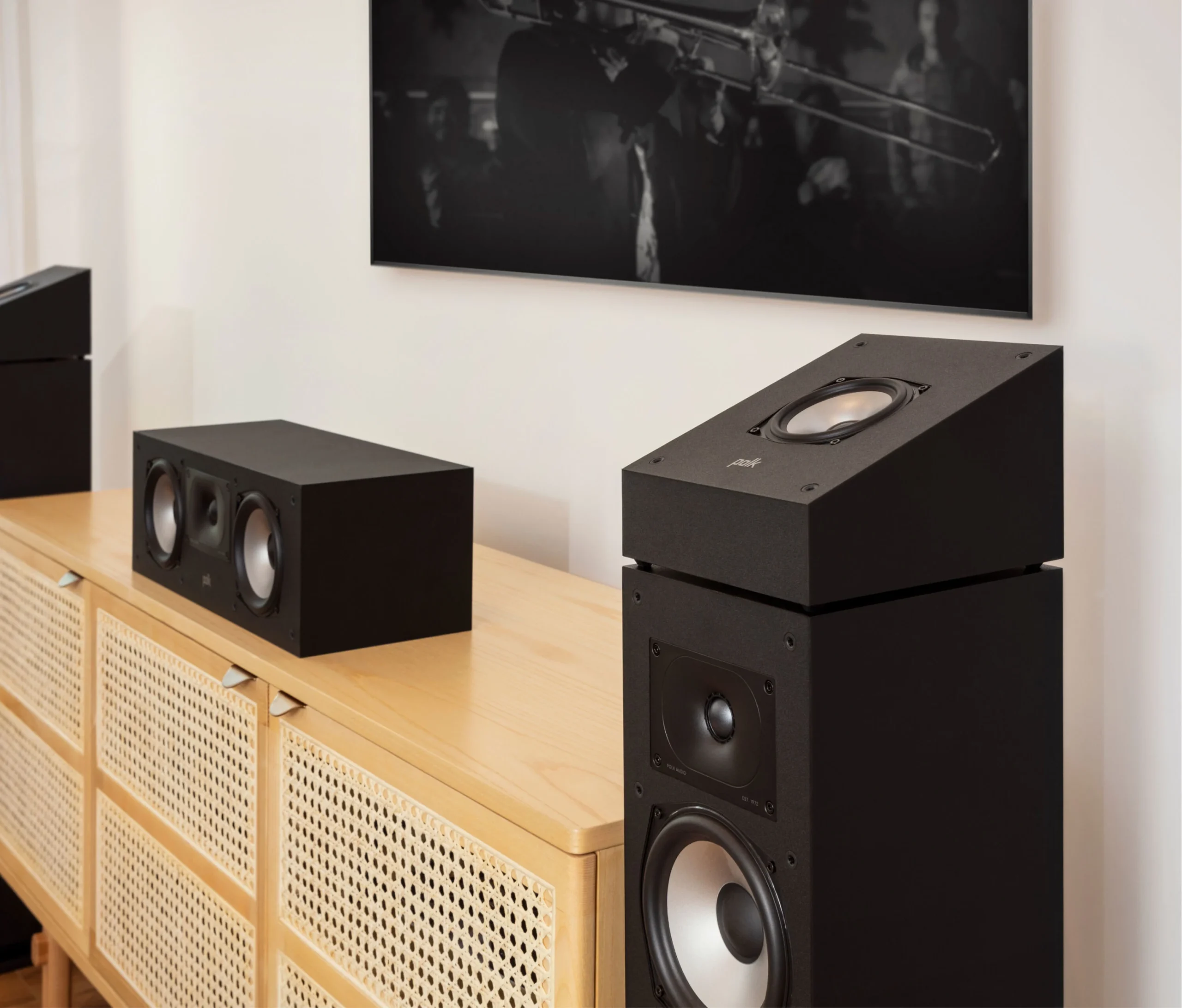 Polk Audio Monitor XT90 Black Dolby Atmos height speaker pair