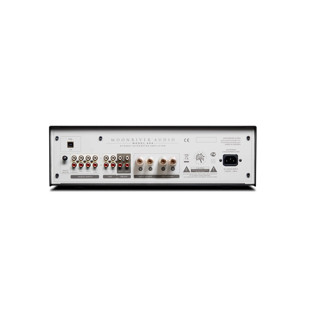 Moonriver Audio 404 50W per channel integrated amplifier REAR