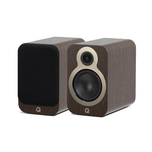 Q Acoustics 3020c Bookshelf Speaker Pair Walnut