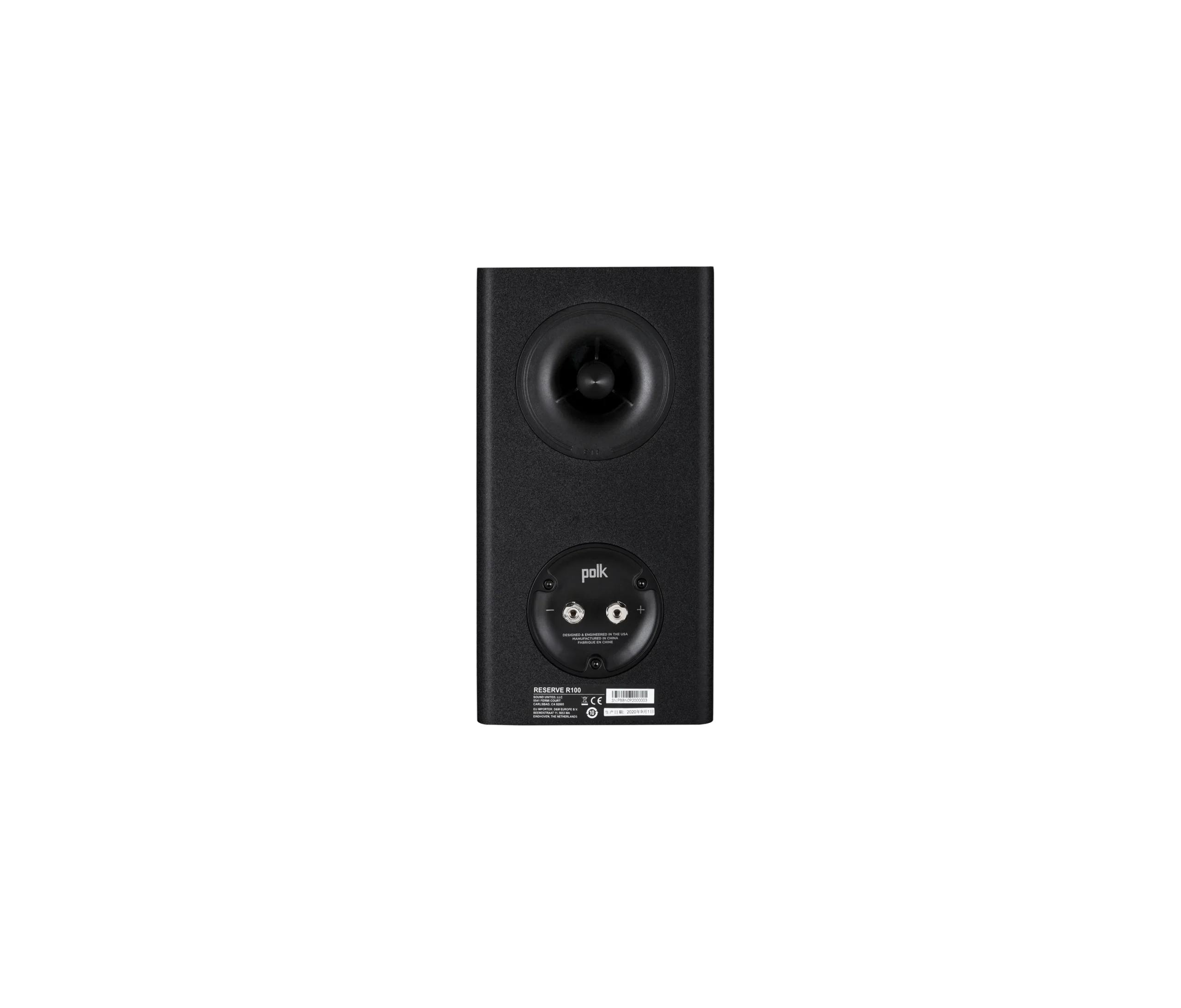 REAR Polk Audio Reserve R100 Black bookshelf speaker