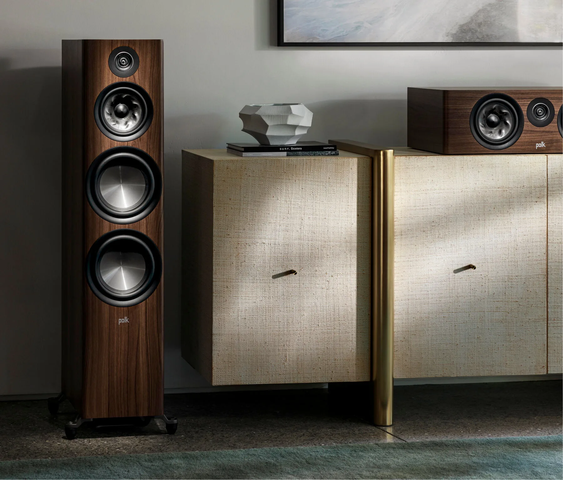 Polk Audio Reserve R700 Brown Walnut floorstanding speaker