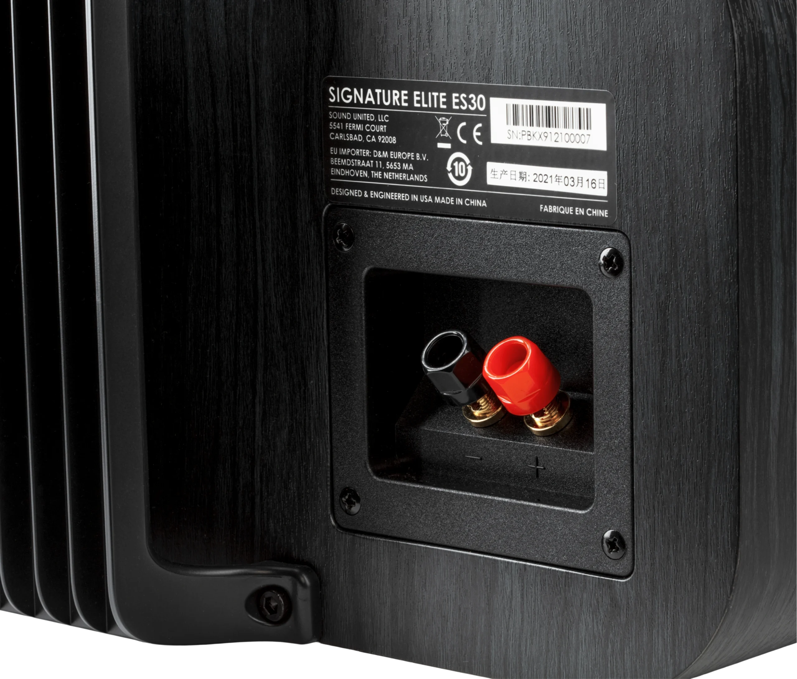 Polk Audio ES30 Black center channel speaker