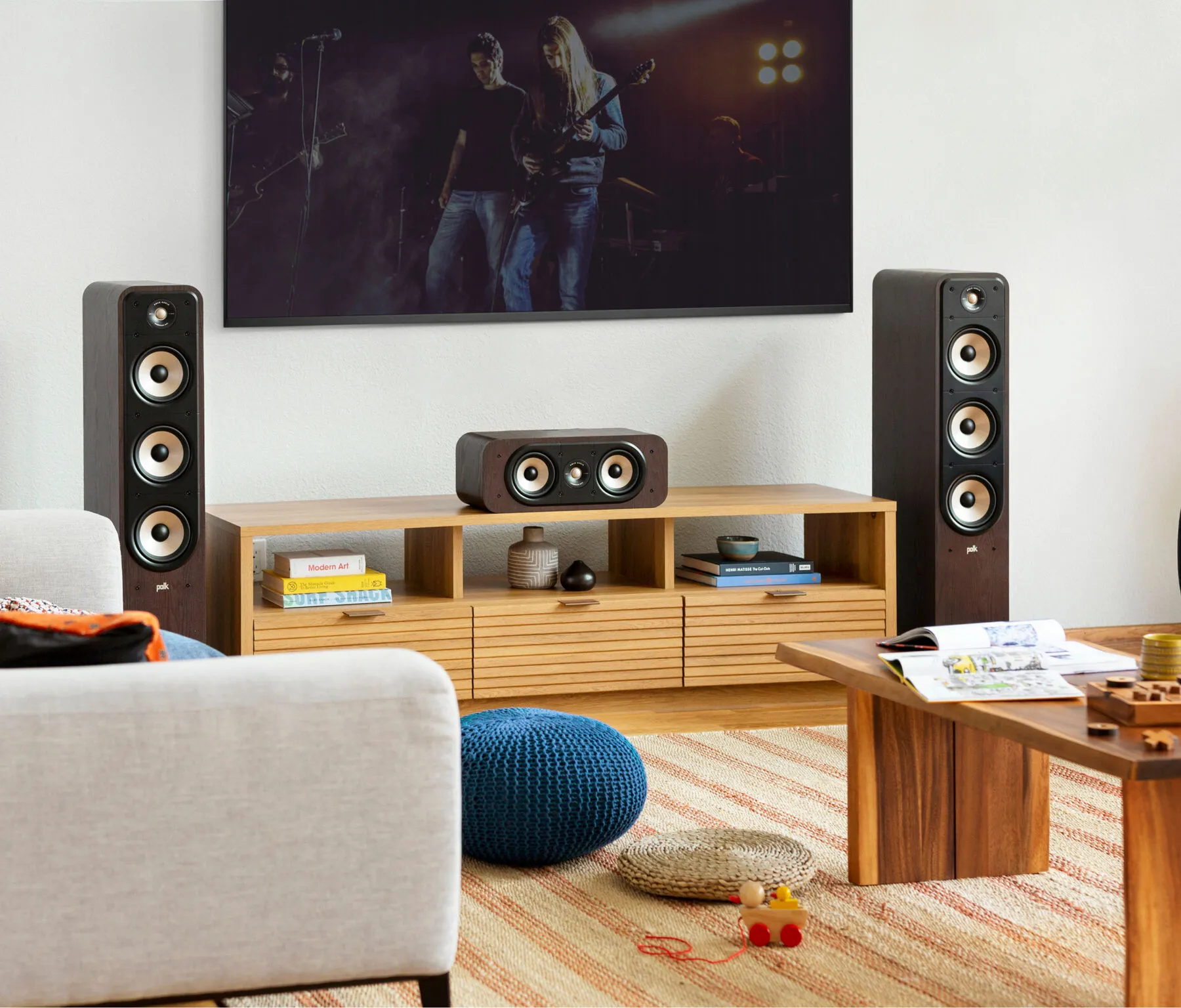 Polk Audio ES30 Brown center channel speaker