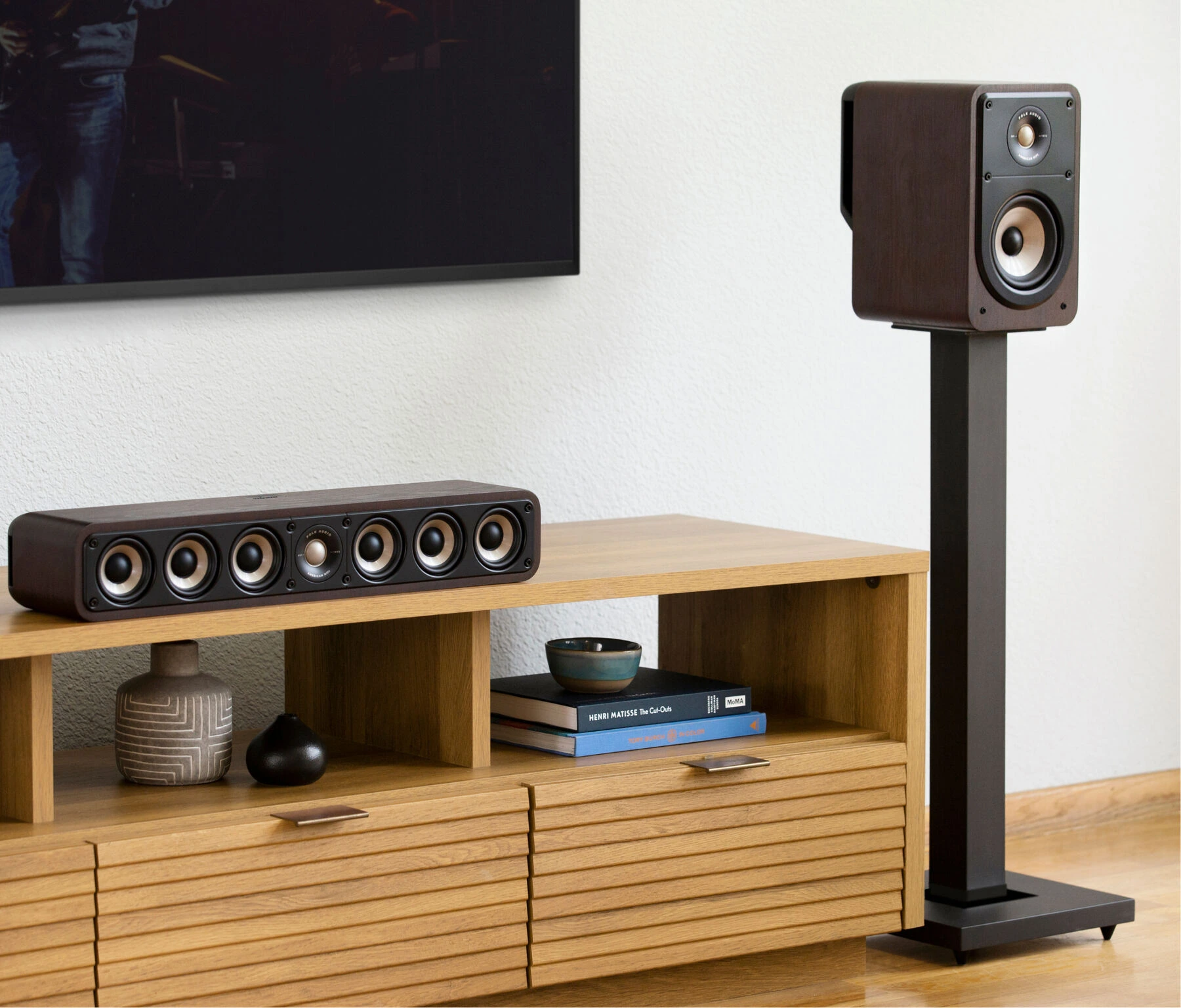 Polk Audio ES35 Brown center channel speaker
