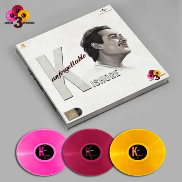 Kishore Kumar Unforgettable 3LP Coloured Vinyl Record